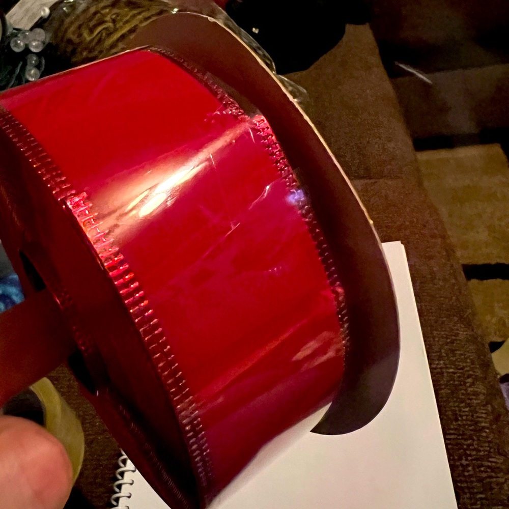 Red Christmas ribbon